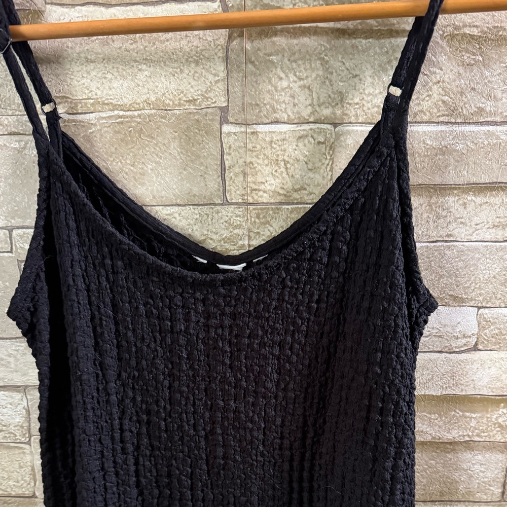 Black Maxi Dress Adjustable Straps Beach Summer Boho Size S - Picture 2 of 5
